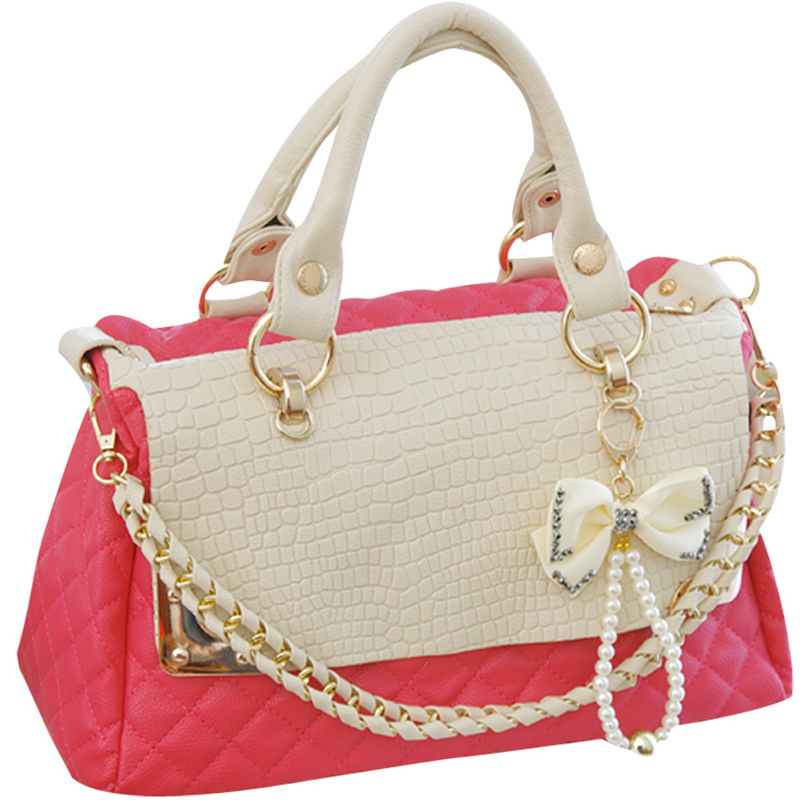 Buy Lafille Dgn304 Croco Textured Womens Handheld Bag - Tan Online